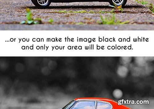 Graphicriver Selective Color Area Photoshop Action 14930581