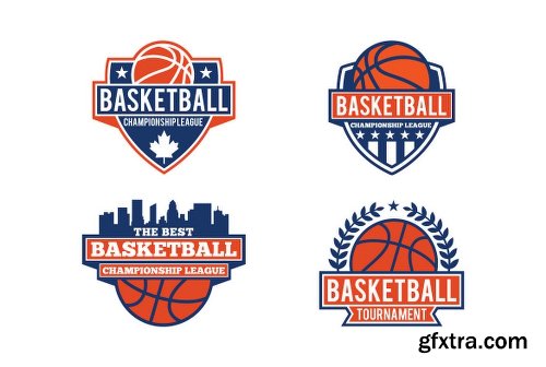 Graphicriver Basketball Badges & Stickers Vol1 15335099