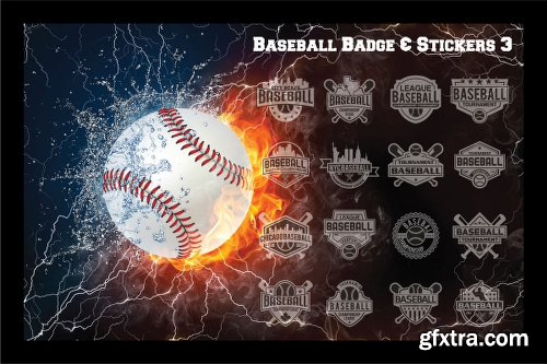 Graphicriver Baseball Badge & Stickers 3 15369260