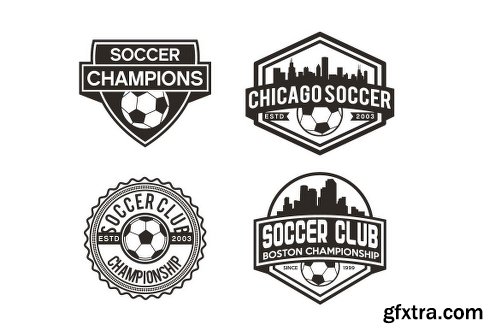 Graphicriver Soccer Badge & Sticker 15418441