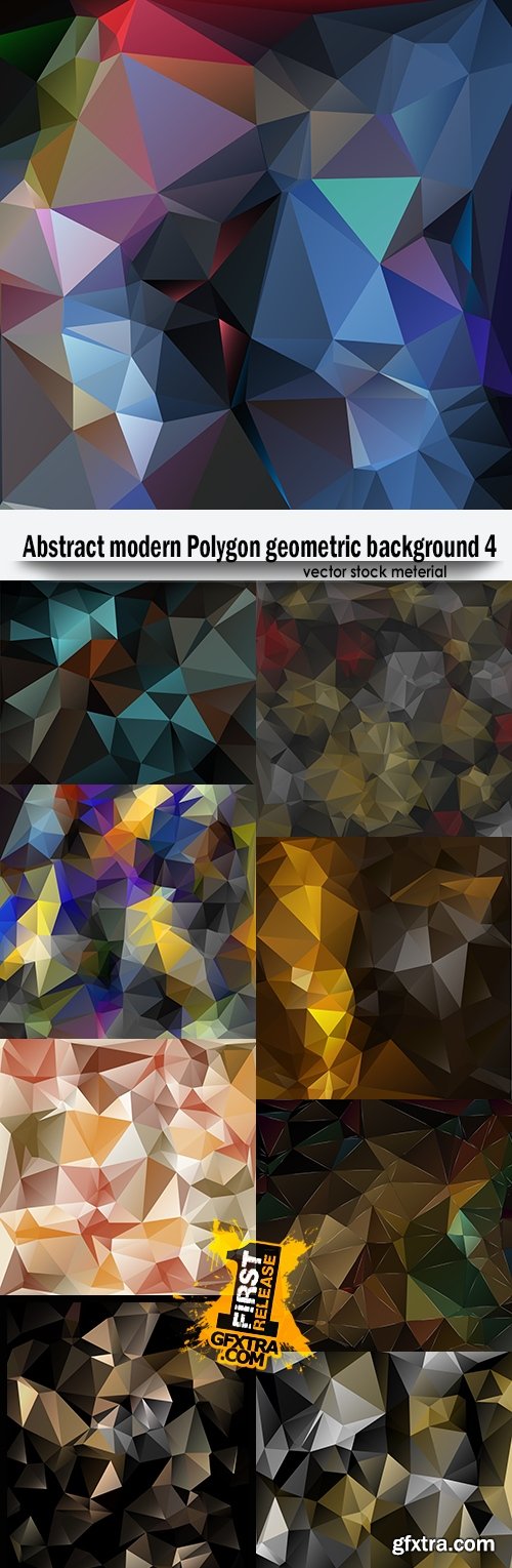 Abstract modern Polygon geometric background 4