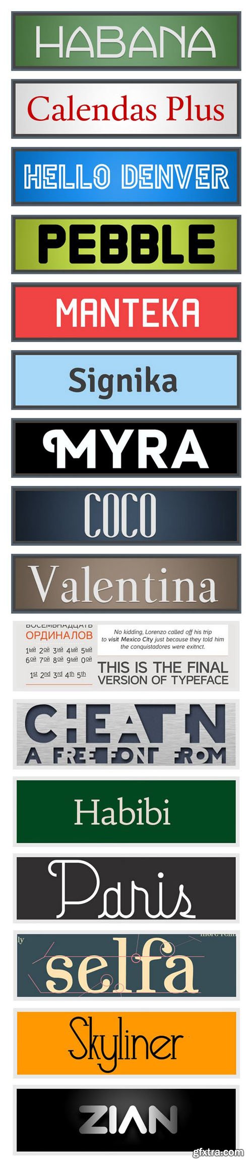 17 Fonts Collection