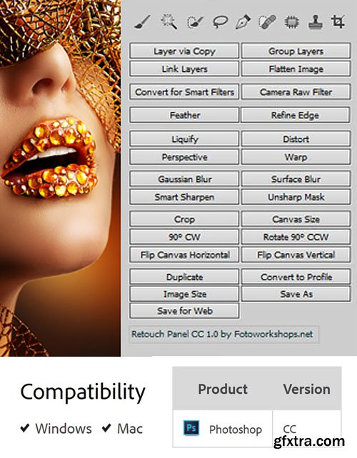 Photo Retouch Panel 1.0.0 Plug-in for Photoshop