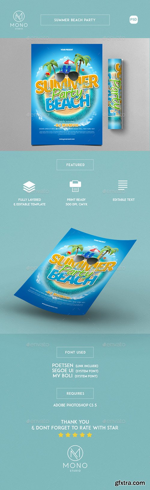 Graphicriver Summer Beach Party Flyer 17186335