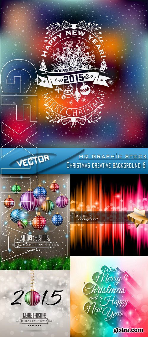 Stock Vector - Christmas creative background 6