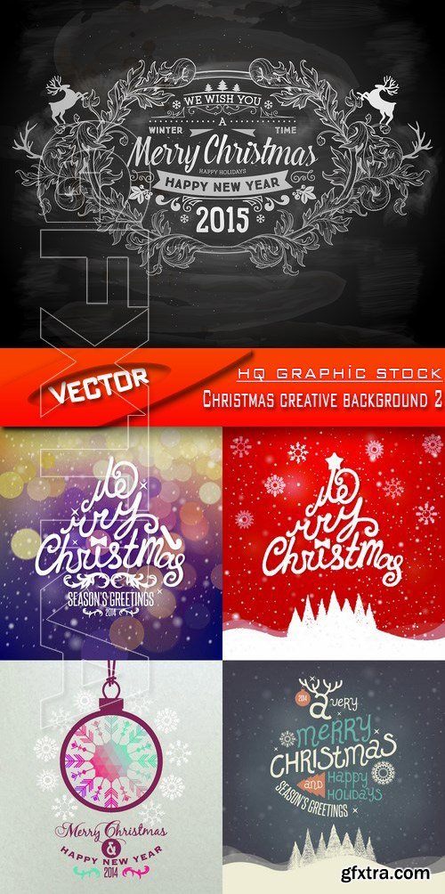 Stock Vector - Christmas creative background 2