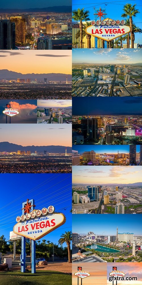 Aerial view of Las Vegas strip