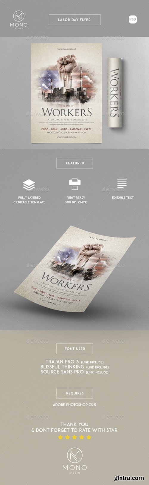 Graphicriver Labor Day Flyer 17643062