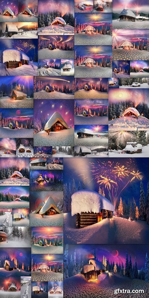 Christmas in the Carpathians. Ukraine