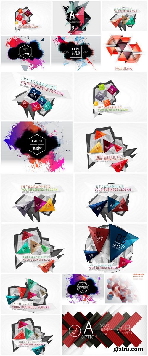 Abstract backgrounds and elements of design 3 - 19xEPS Vector Stock