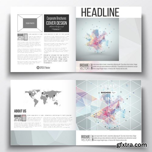 Cover design template, magazine, flyer, booklet or annual report 2 - 20xEPS Vector Stock