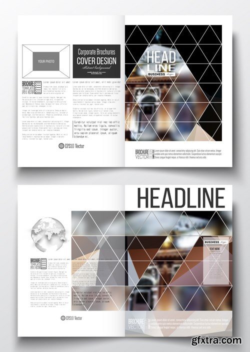 Cover design template, magazine, flyer, booklet or annual report 2 - 20xEPS Vector Stock