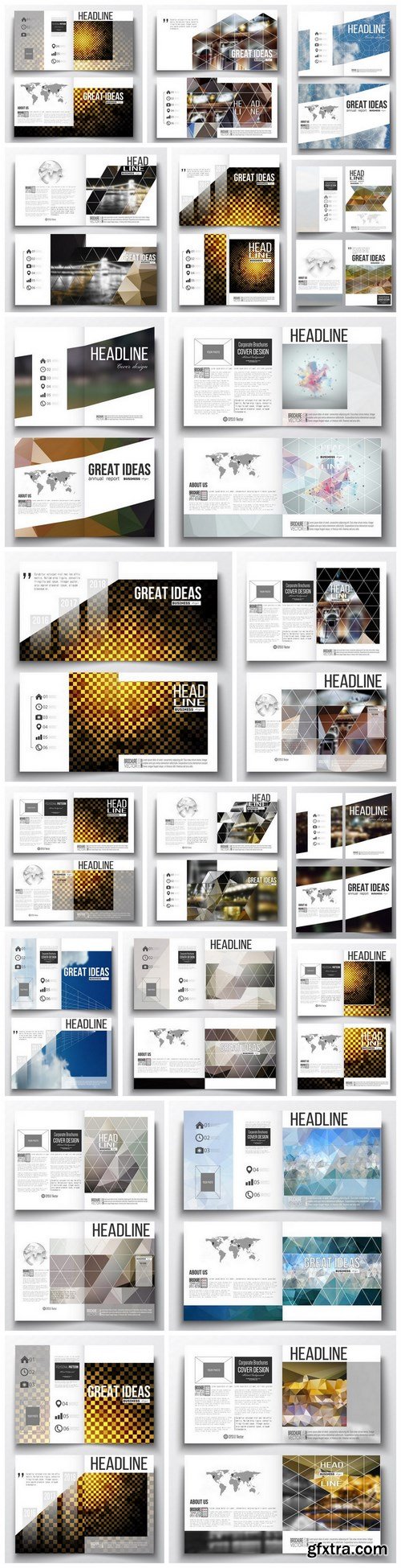 Cover design template, magazine, flyer, booklet or annual report 2 - 20xEPS Vector Stock