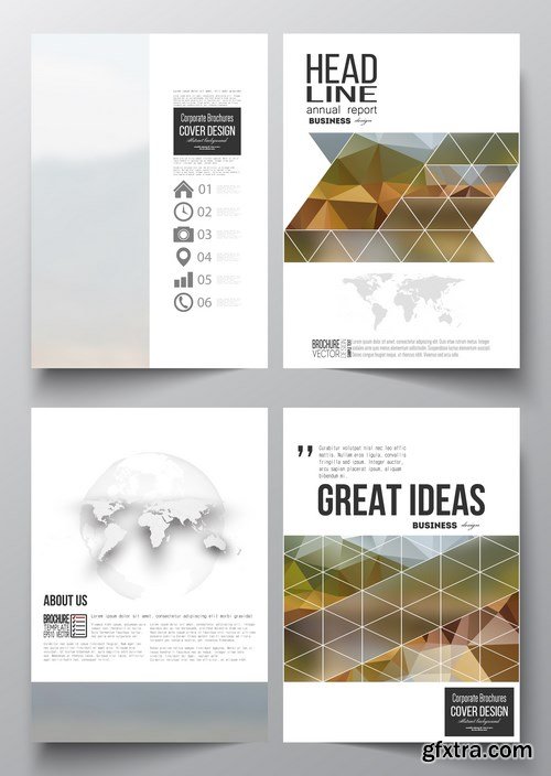 Cover design template, magazine, flyer, booklet or annual report 2 - 20xEPS Vector Stock