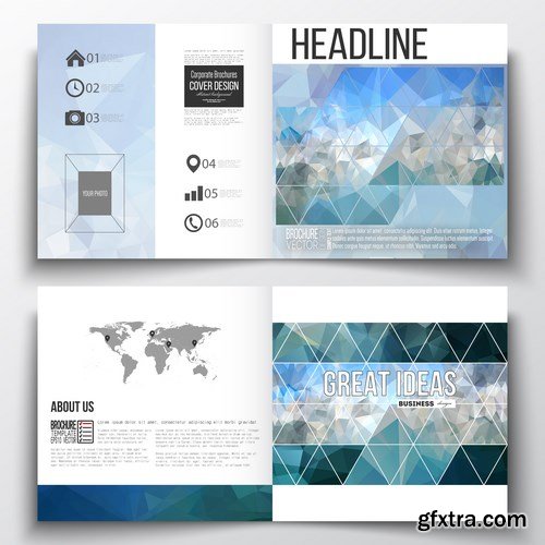 Cover design template, magazine, flyer, booklet or annual report 2 - 20xEPS Vector Stock