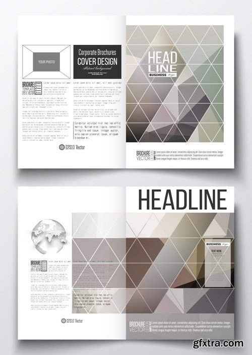 Cover design template, magazine, flyer, booklet or annual report 2 - 20xEPS Vector Stock