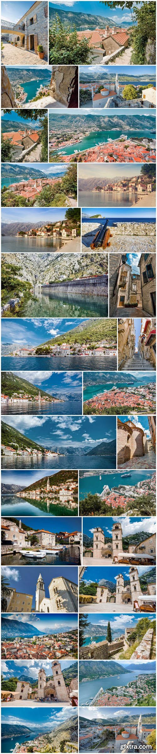 Travel to Montenegro 2 - 30xUHQ JPEG Photo Stock