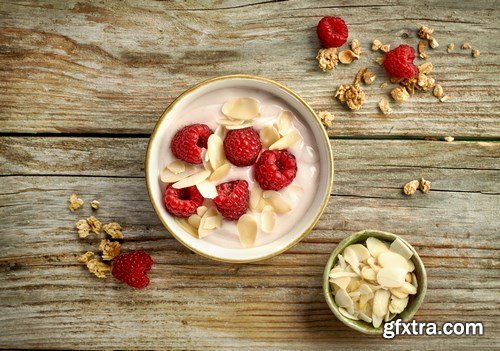 Healthy breakfast ingredients - 20xUHQ JPEG Photo Stock