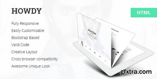 Howdy – Personal Portfolio Responsive HTML Template