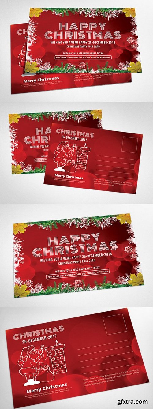 CM - Christmas Postcard Templates 938380