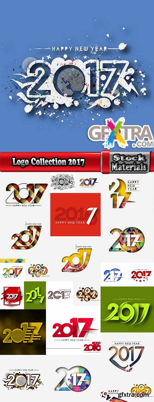 Logo Collection 2017 flyer new year banner Christmas banner flyer 2-25 EPS