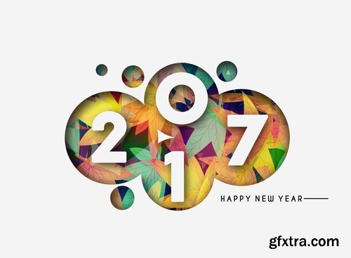 Logo Collection 2017 flyer new year banner Christmas banner flyer 2-25 EPS