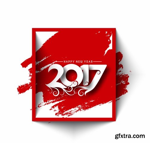 Logo Collection 2017 flyer new year banner Christmas banner flyer 2-25 EPS