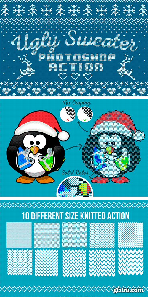 CM 1049567 - Ugly Sweater Photoshop Action