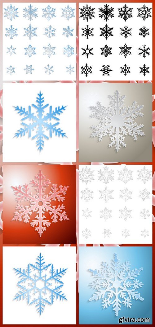 Snowflakes set 8X EPS