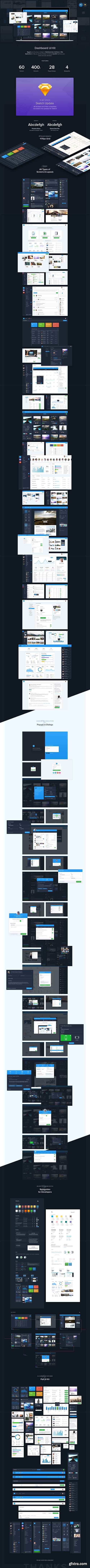 Dashboard60 UI Kit - 67 Files for mastering the art of Dashboard interface