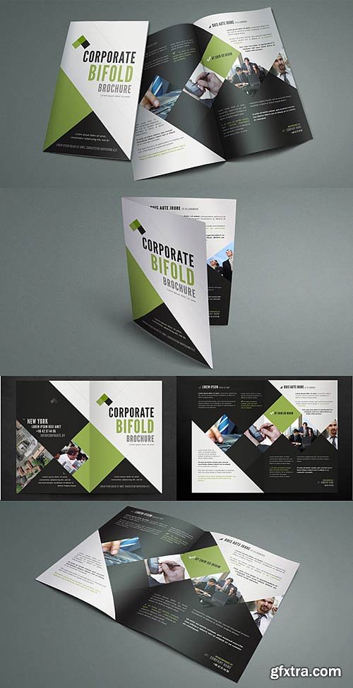 Corporate Bi Fold Brochure Template