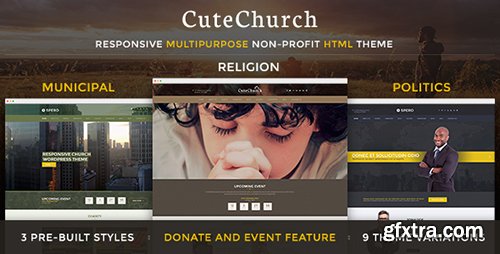 ThemeForest - CuteChurch v4.0 - Religion Responsive HTML Theme - 13550450