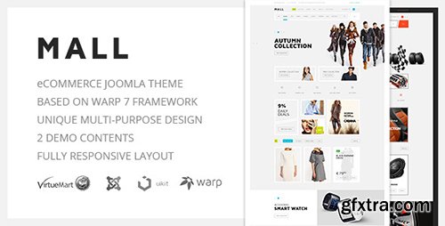 ThemeForest - Mall v1.0 - Multi-Purpose eCommerce Responsive Joomla Template - 15503306