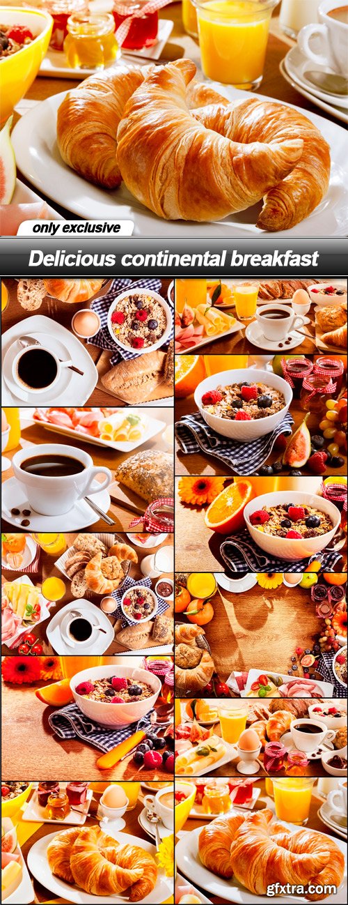 Delicious continental breakfast - 11 UHQ JPEG