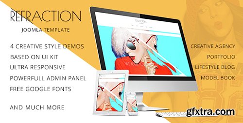 ThemeForest - Refraction v1.0.0 - Creative Agency and Blog Responsive Joomla Multipurpose Template with 4 Demo - 14897944