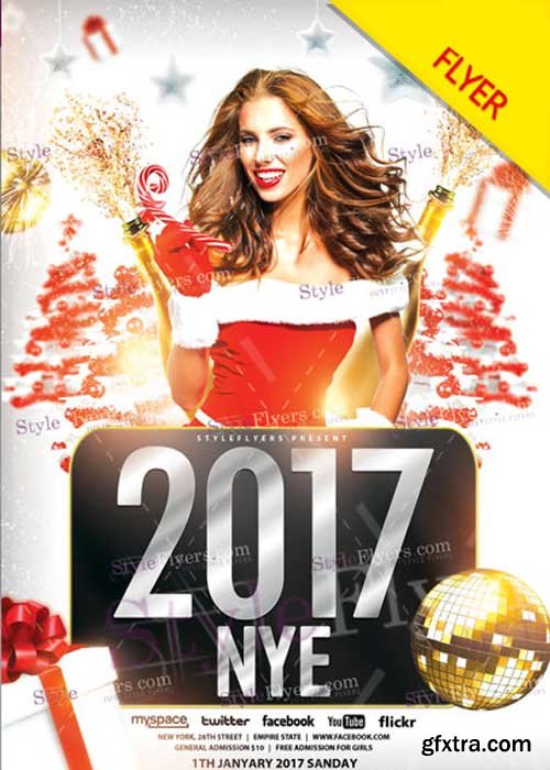 2017 NEY V12 PSD Flyer Template