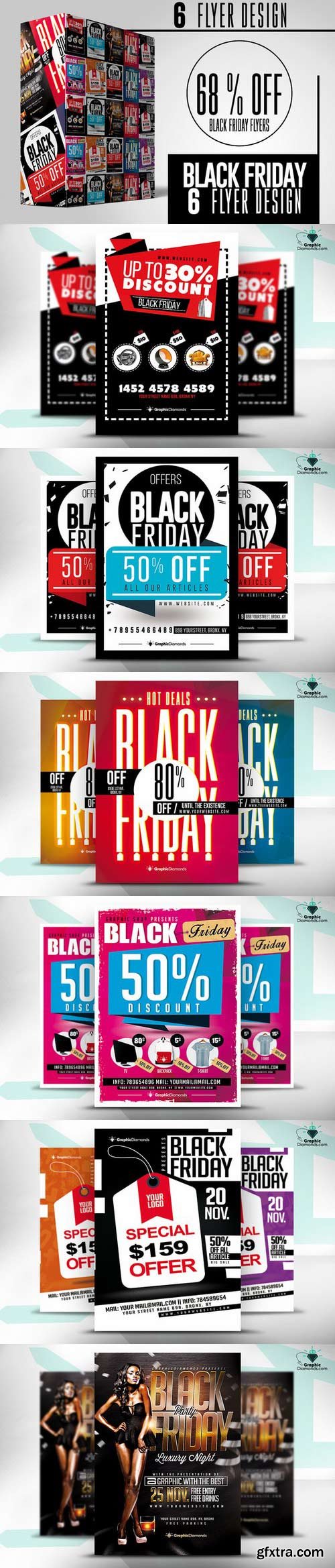 CM - Black Friday Flyers Bundle 1029211