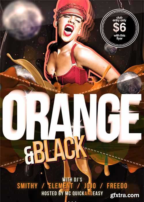 Black & Orange V1 Flyer Template