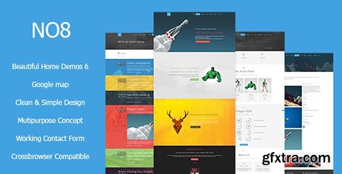 ThemeForest - NO8 v1.0 - HTML - Creative Agency Portfolio Theme - 14986126