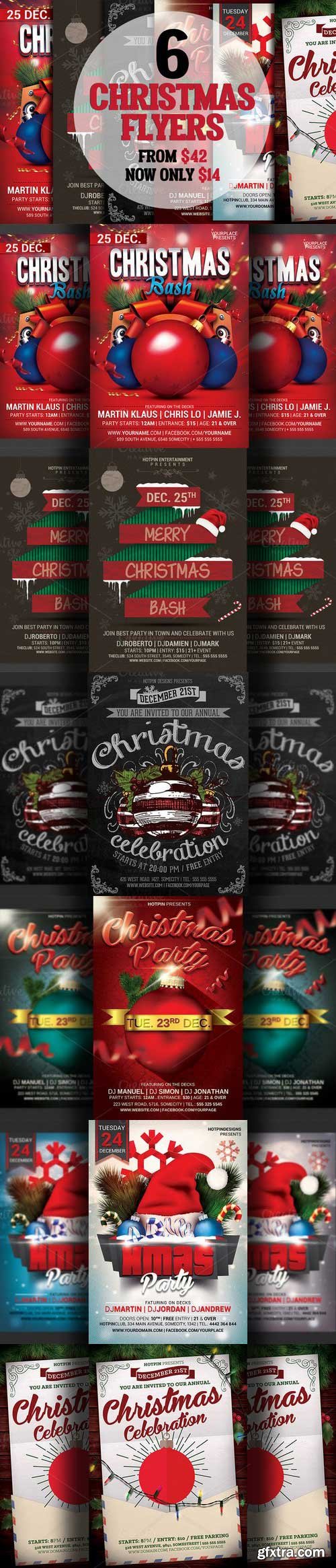 CM - Christmas Flyer Template Bundle 974190