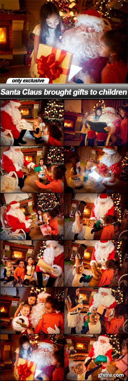 Santa Claus brought gifts to children - 12 UHQ JPEG