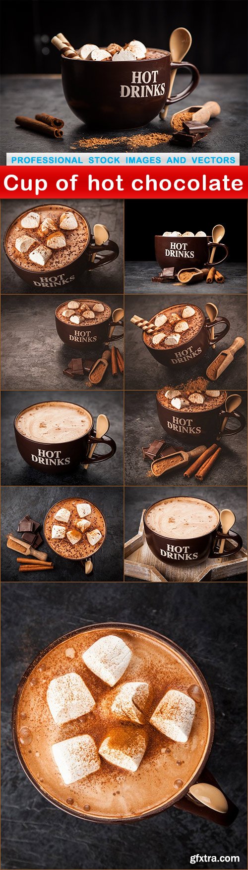 Cup of hot chocolate - 10 UHQ JPEG