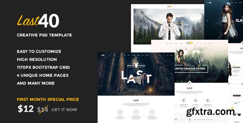 ThemeForest - Last40 - Creative PSD Template 16007208