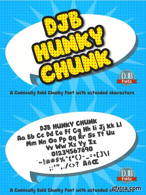 CM DJB Hunky Chunk Font 1082315