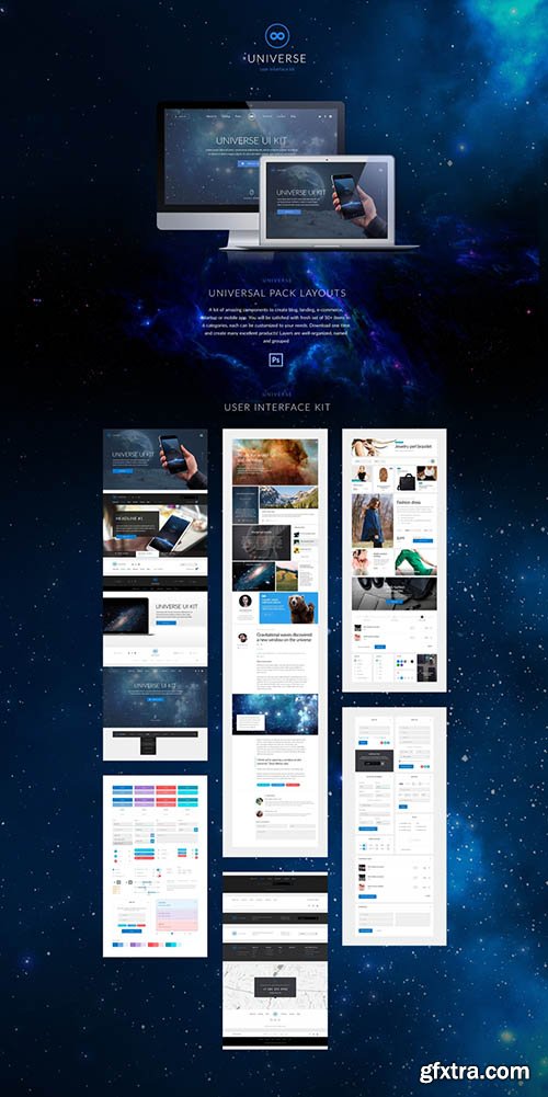 Universe UI Kit - Universal modern UI Kit to upgrade your website