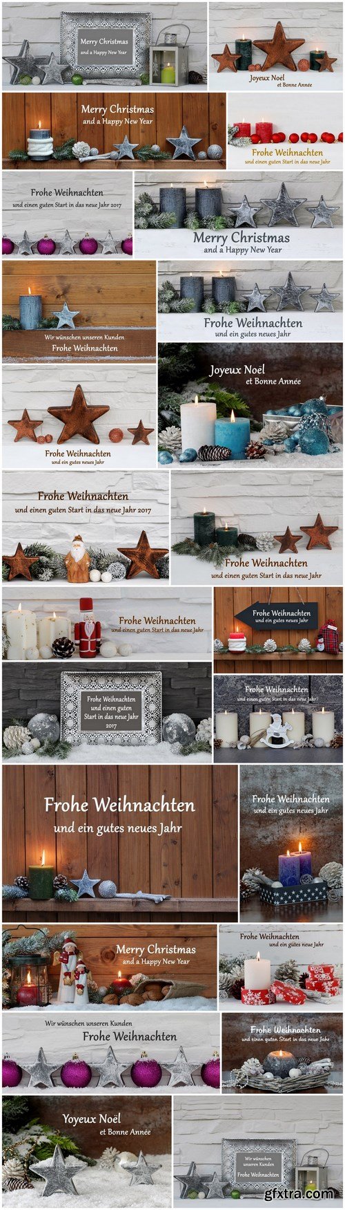 Beautiful Christmas Decorations 5 - 20xUHQ JPEG Photo Stock