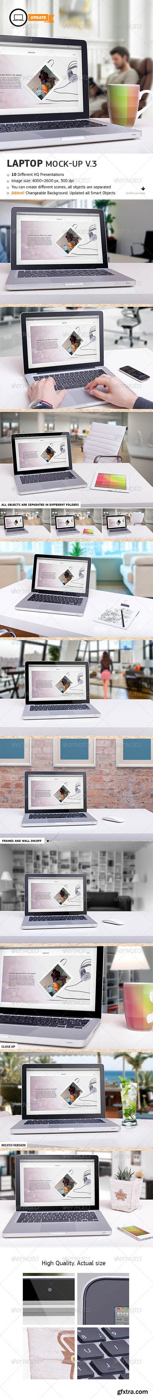 Graphicriver 10 Laptop Mock-ups Vol.3 6244129