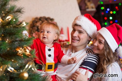 Collection of baby in a Christmas costume New Year celebration 25 HQ Jpeg