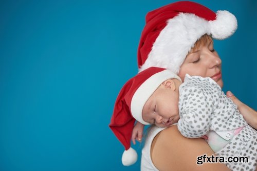 Collection of baby in a Christmas costume New Year celebration 25 HQ Jpeg