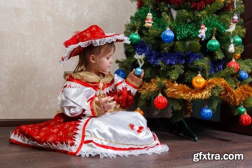 Collection of baby in a Christmas costume New Year celebration 25 HQ Jpeg